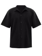 Homme Pliss Issey Miyake - Short-sleeved Technical-pleated Jersey Shirt - Mens - Black