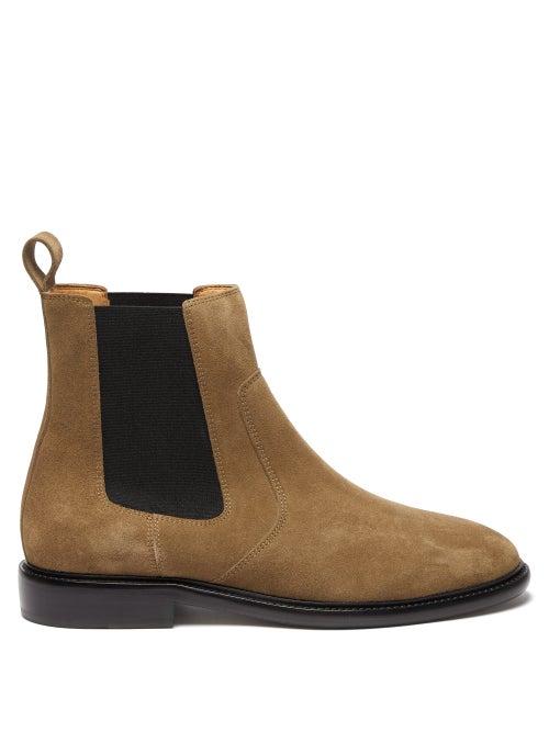 Matchesfashion.com Isabel Marant - Chelt Suede Chelsea Boots - Mens - Beige