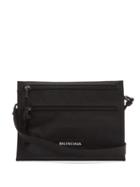 Matchesfashion.com Balenciaga - Explorer Logo-patch Nylon-canvas Crossbody Pouch - Mens - Black