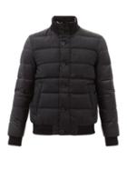 Herno - Panelled Wool-blend And Quilted Down Coat - Mens - Black