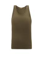 Matchesfashion.com Wardrobe. Nyc - Ribbed Cotton-jersey Tank Top - Womens - Khaki