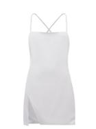 The Attico - Fujiko Crystal-embellished Satin Mini Dress - Womens - Silver