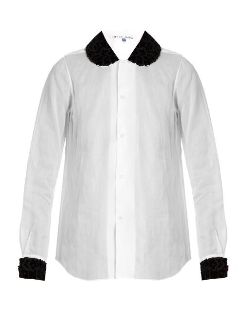 Jupe By Jackie Baronne Floral-appliqu Long-sleeved Shirt