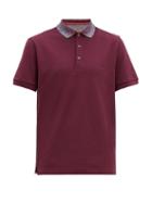 Matchesfashion.com Missoni - Space Dyed Collar Cotton Piqu Polo Shirt - Mens - Burgundy