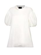 Simone Rocha - Faux Pearl-embellished A-line T-shirt - Womens - White