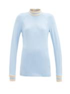 Matchesfashion.com Bogner - Madeleine Stretch-jersey Base-layer Top - Womens - Light Blue