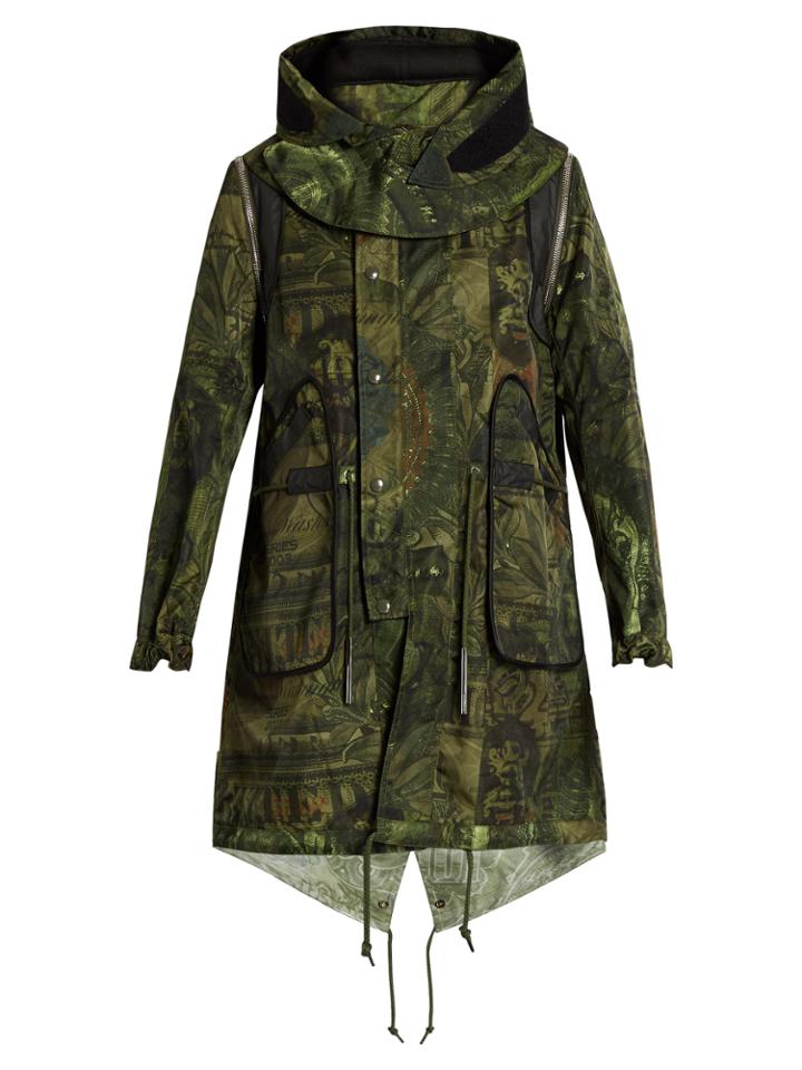 Givenchy Camouflage Dollar-print Parka