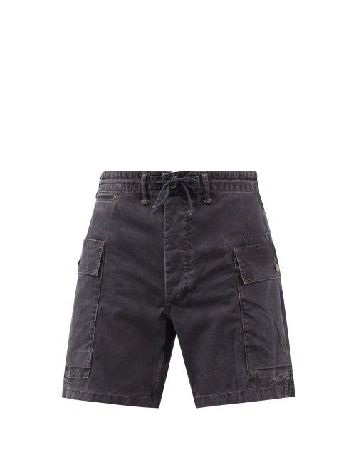 Rrl - Denim Cargo Shorts - Mens - Black