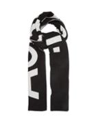 Matchesfashion.com Acne Studios - Toronty Logo-jacquard Wool-blend Scarf - Womens - Black White