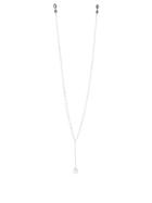 Matchesfashion.com Linda Farrow - Logo Charm Gold Plated Sunglasses Chain - Womens - White Gold