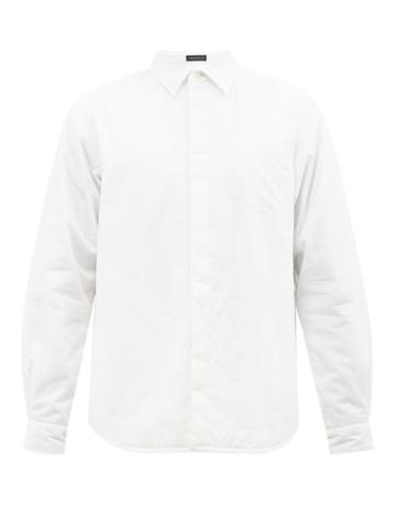 Undercover - Concealed-placket Padded Cotton Shirt - Mens - White