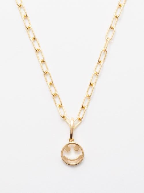 Rosa De La Cruz - Smile 18kt Gold Necklace - Womens - Yellow Gold