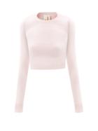 Joostricot - Peachskin Cropped Sweater - Womens - Light Pink