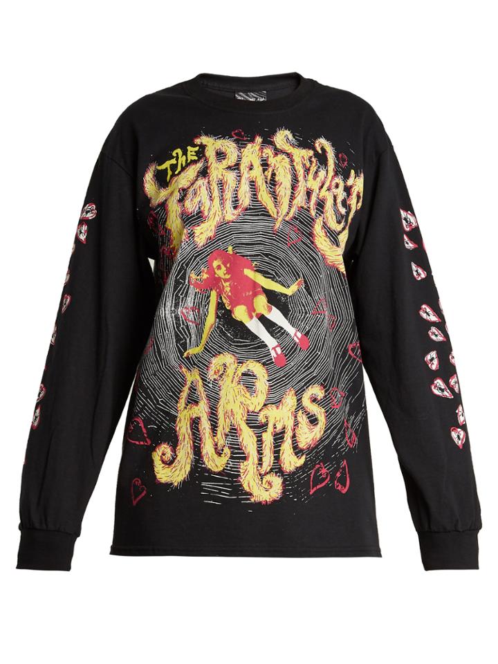 Blue Roses Tarantulas Arms-print Long-sleeved T-shirt