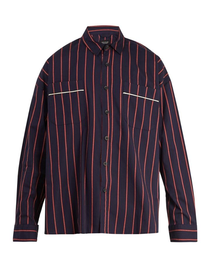 Fear Of God Oversized Pinstripe Cotton Shirt