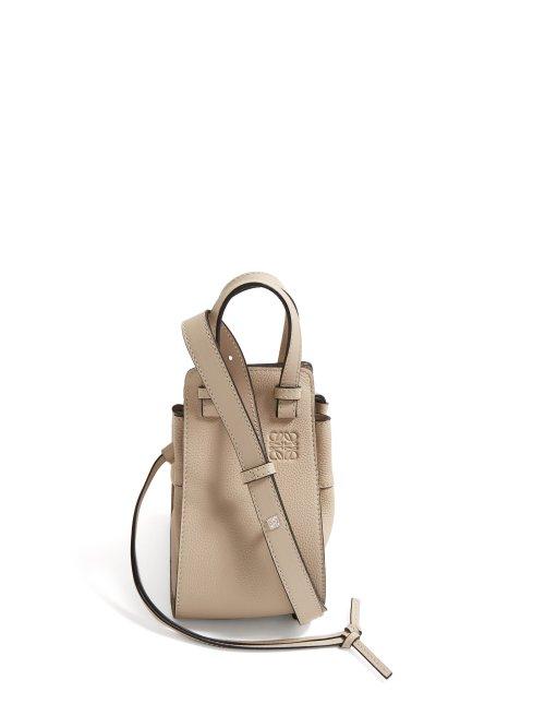Matchesfashion.com Loewe - Hammock Mini Grained Leather Tote - Womens - Ivory