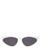 Matchesfashion.com Andy Wolf - Volta Cat Eye Acetate Sunglasses - Womens - White