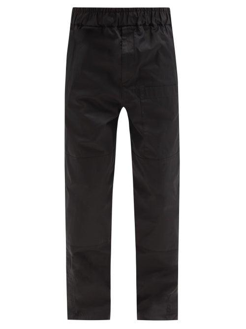 Matchesfashion.com Jil Sander - Panelled Cotton-gabardine Trousers - Mens - Black