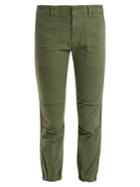 Nili Lotan Mid-rise Stretch-cotton Military Trousers