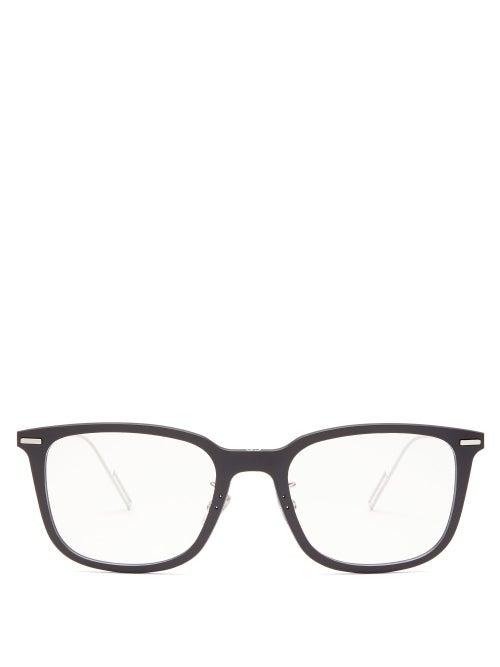 Matchesfashion.com Dior Homme Sunglasses - Disappear 01 D Frame Acetate Glasses - Mens - Black