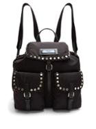 Prada Small Stud-embellished Nylon Backpack