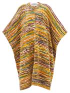 Gabriela Hearst - Lopez Mlange-cashmere Poncho - Womens - Yellow Multi