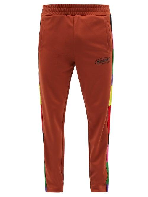 Palm Angels - X Missoni Striped Jersey Track Pants - Mens - Red