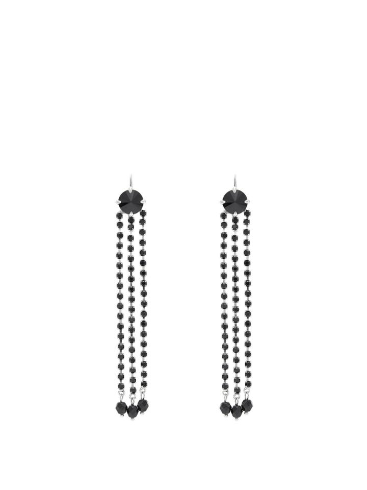 Miu Miu Crystal-tassel Drop Earrings