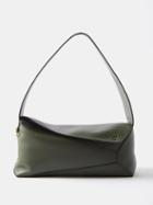 Loewe - Puzzle Hobo Leather Shoulder Bag - Womens - Khaki