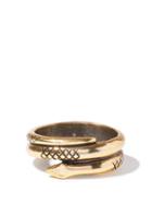 Matchesfashion.com Gucci - Logo-engraved Snake Bracelet - Womens - Gold