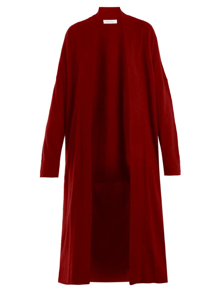 Ryan Roche Drop-shoulder Cashmere And Silk-blend Cardigan