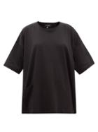 Matchesfashion.com Eskandar - Oversized Pima Cotton-jersey T-shirt - Womens - Black