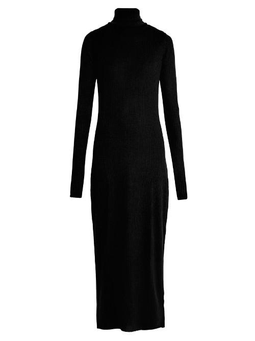 Raey Roll-neck Ribbed Fine-knit Cashmere Dress