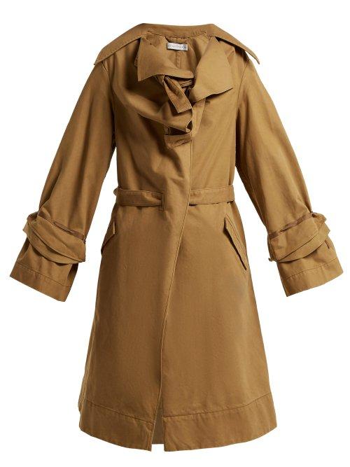 Matchesfashion.com Palmer//harding - Dusk Cotton Trench Coat - Womens - Brown