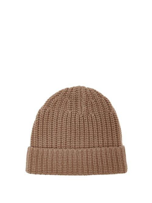 Matchesfashion.com Joseph - Ribbed Knit Beanie Hat - Womens - Camel