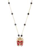Etro Crystal-embellished Ladybird-pendant Necklace