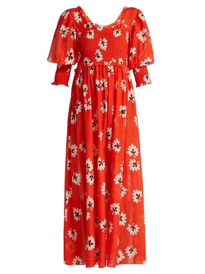 Ganni Linaria Floral-print Dress