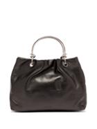 Matchesfashion.com Jil Sander - Knotted Handle Leather Bag - Womens - Black