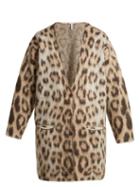 Matchesfashion.com Loewe - Leopard Print Mohair Blend Cardigan - Womens - Leopard