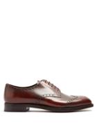 Matchesfashion.com Prada - Lace Up Leather Brogues - Mens - Brown