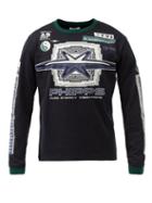 Phipps - Motocross-logo Organic-cotton Long-sleeved T-shirt - Mens - Black