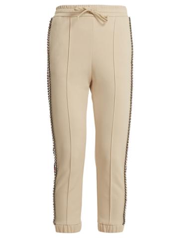 Gucci Crystal-embellished Skinny-fit Track Pants