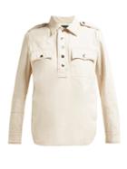 Matchesfashion.com La Fetiche - Ali Cotton Twill Shirt - Womens - Ivory