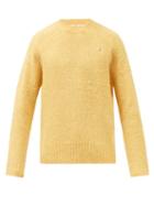 Acne Studios - Kowhai Embroidered Wool Sweater - Mens - Yellow