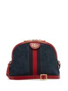 Matchesfashion.com Gucci - Ophidia Gg Suede Cross Body Bag - Womens - Blue Multi