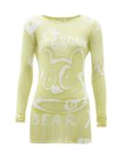 Matchesfashion.com Acne Studios - Graffiti-print Top - Womens - Light Yellow