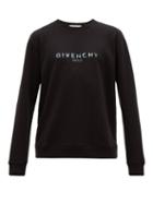 Matchesfashion.com Givenchy - Logo Print Cotton Sweatshirt - Mens - Black