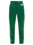 Matchesfashion.com Gucci - Logo-patch Technical-jersey Track Pants - Mens - Green Multi
