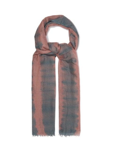 Matchesfashion.com Allude - Tie-dye Cashmere Scarf - Womens - Grey Multi