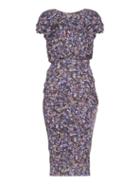 Saloni Apsara Flora-print Jersey Dress